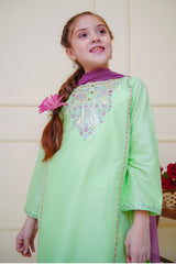 Shanzey Stitched 3 Piece Emb Cambric Edit Summer Suit-SHK-4602