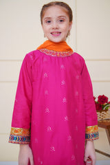 Shanzey Stitched 3 Piece Emb Cambric Edit Summer Suit-SHK-4606
