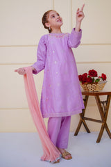 Shanzey Stitched 3 Piece Emb Cambric Edit Summer Suit-SHK-4607