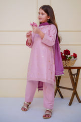 Shanzey Stitched 3 Piece Emb Cambric Edit Summer Suit-SHK-4608
