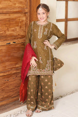 Eid Ki Khushiyan By Shanzey Stitched 3 Piece Kids Formals Suit-SHK-5906