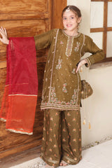 Eid Ki Khushiyan By Shanzey Stitched 3 Piece Kids Formals Suit-SHK-5906