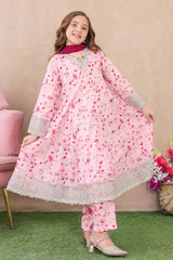 Shanzey Stitched 3 Piece Emb Kalidaar Frocks With Chiffon Dupatta Suit-SHK-6206