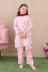Muskurahatain By Shanzey Stitched 3 Piece Kids Lawn Suit-SHK-6401