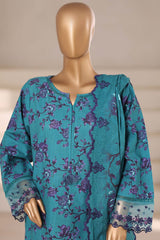 Signature By Sada Bahar Stitched 3 Piece Emb Khaddar Winter Suit-SK-531-Sea Green