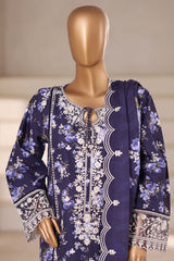 Signature By Sada Bahar Stitched 3 Piece Emb Khaddar Winter Collection'2025-SK-533-Blue