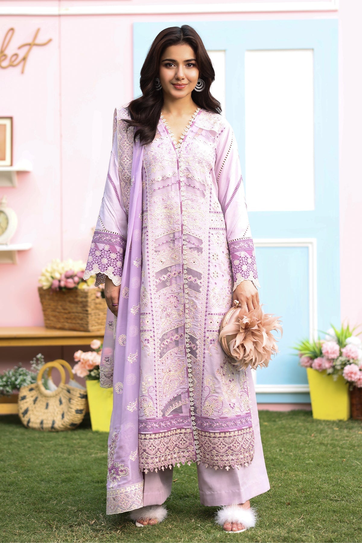 Hayam By Imrozia Serene Unstitched 3 Piece Luxury Eid Lawn Collection'2025-SL 95 HALIMA