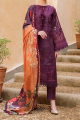 Baroque Unstitched 3 Piece Swiss Lawn Vol-12 Collection'2024-SLD-04