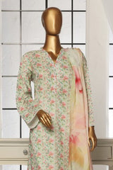 Bin Saeed Stitched 3 Piece Exclusive Printed Lawn Vol-05 Collection-SM-1523-Pista