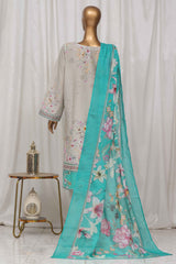 Bin Saeed Stitched 3 Piece Exclusive Printed Lawn Vol-05 Collection-SM-1329-Skin