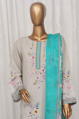 Bin Saeed Stitched 3 Piece Exclusive Printed Lawn Vol-05 Collection-SM-1329-Skin