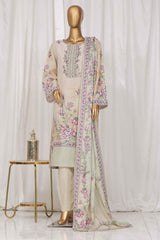 Bin Saeed Stitched 3 Piece Exclusive Printed Lawn Vol-05 Collection-SM-1350-Skin