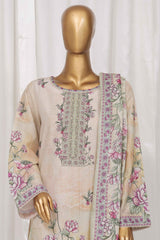 Bin Saeed Stitched 3 Piece Exclusive Printed Lawn Vol-05 Collection-SM-1350-Skin