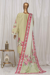 Bin Saeed Stitched 3 Piece Exclusive Printed Lawn Vol-02 Collection-SM-1355-Pista
