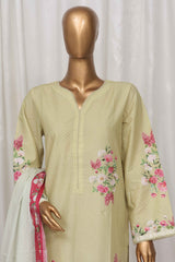 Bin Saeed Stitched 3 Piece Exclusive Printed Lawn Vol-02 Collection-SM-1355-Pista