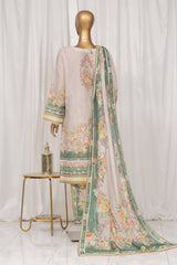Bin Saeed Stitched 3 Piece Exclusive Printed Lawn Vol-01 Collection-SM-1369-Skin