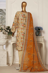 Bin Saeed Stitched 3 Piece Exclusive Printed Lawn Vol-05 Collection-SM-1382-Skin
