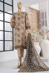 Bin Saeed Stitched 3 Piece Exclusive Printed Lawn Vol-05 Collection-SM-1386-Skin