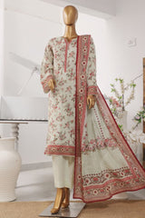 Bin Saeed Stitched 3 Piece Exclusive Printed Lawn Vol-04 Collection-SM-1403-Pista