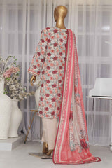 Bin Saeed Stitched 3 Piece Exclusive Printed Lawn Vol-05 Collection-SM-1408-Skin