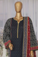 Bin Saeed Stitched 3 Piece Exclusive Printed Lawn Vol-05 Collection-SM-1421-D.Green