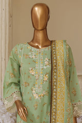 Bin Saeed Stitched 3 Piece Exclusive Emb Lawn Vol-02 Collection-SM-1571-Pista