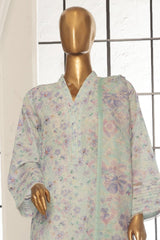 Bin Saeed Stitched 3 Piece Exc Printed Lawn Vol-02 Collection-SM-1715-Ferozi
