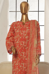 Bin Saeed Stitched 3 Piece Exc Printed Lawn Vol-02 Collection-SM-1759-Pink