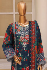 Eid Ke Rang By Bin Saeed Stitched 3 Piece Chikankari Lawn Suit-SM-1778-Blue