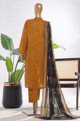 Bin Saeed Stitched 3 Piece Exclusive Printed Lawn Vol-03 Suit-SM-1840-Yellow