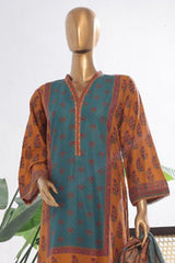 Bin Saeed Stitched 3 Piece Exclusive Printed Lawn Vol-03 Suit-SM-1843-Green