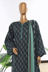 Bin Saeed Stitched 3 Piece Exclusive Printed Lawn Vol-03 Suit-WC-1850-Blue