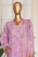 Eid Ki Khushiyan by Bin Saeed Stitched 3 Piece Luxury Self & Stripe Suit-SM-1857