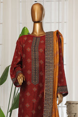 Bin Saeed Stitched 3 Piece Exclusive Printed Lawn Vol-04 Suit-SM-1910-Magenta