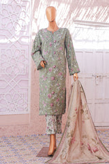Bin Saeed Stitched 3 Piece Exclusive Printed Lawn Vol-05 Suit-SM-1914-Pista
