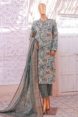 Bin Saeed Stitched 3 Piece Exclusive Printed Lawn Vol-05 Suit-SM-1925-Skin