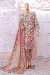Bin Saeed Stitched 3 Piece Exclusive Printed Lawn Vol-05 Suit-SM-1926-Pista