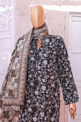 Bin Saeed Stitched 3 Piece Exclusive Printed Lawn Vol-05 Suit-SM-1927-Black