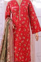 Bin Saeed Stitched 3 Piece Exclusive Printed Lawn Vol-05 Suit-SM-1930-Maroon
