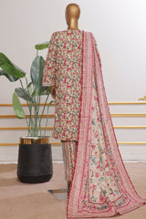 Bin Saeed Stitched 3 Piece Open Front Cutwork Kari Collection'2025-SM-2116-Skin