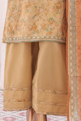 Bin Saeed Exclusive Printed Lawn With Farshi Shalwar Vol-03 Suit-SM-2126-Yellow