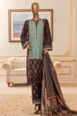 Bin Saeed Stitched 3 Piece Exclusive Chikankari Vol-07 Collection'2025-SM-2289-Green