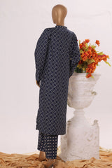 Bin Saeed Stitched 2 Piece Exclusive Printed Cotton Collection'2025-SM-2499-Blue