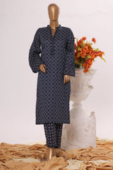 Bin Saeed Stitched 2 Piece Exclusive Printed Cotton Suit-SM-2499-Blue