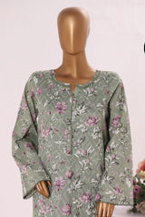 Bin Saeed Stitched 2 Piece Exclusive Printed Cotton Suit-SM-2502-Green