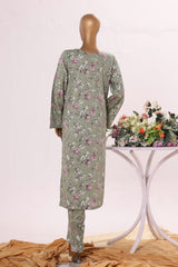 Bin Saeed Stitched 2 Piece Exclusive Printed Cotton Suit-SM-2502-Green