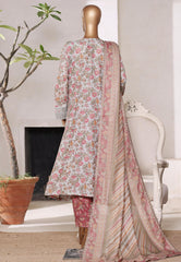 Bin Saeed Stitched 3 Piece Excusive Luxury Emb Frock Suit-SM-2568 PISTA