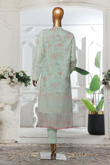 Eid Ka Jora By Bin Saeed Stitched 3 Piece Luxury Emb Chiffon Gown Collection-SMPC-2028-Pista