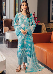 Signature Prints by Nureh Unstitched 3 Piece Lawn Suit-SP-61