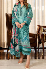 Signature Prints by Nureh Unstitched 3 Piece Printed Lawn Suit-SP-90